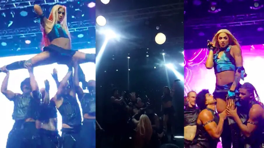 Pabllo Vittar se desequilibrou e caiu no palco 