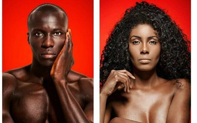 Os modelos Abdu Dia e Caetana Santos são protagonistas do ensaio fotográfico “Ébanos”