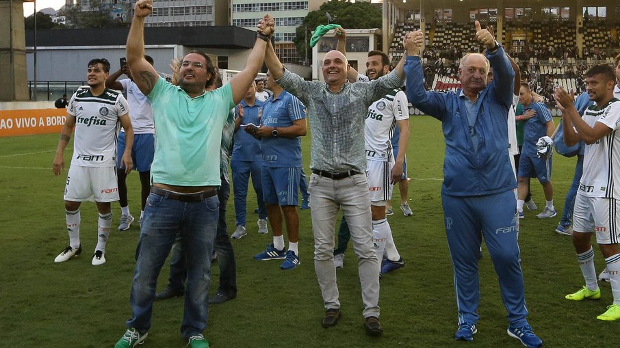 Galiotte comemora o Brasileiro de 2018 com Alexandre Mattos e Felipão