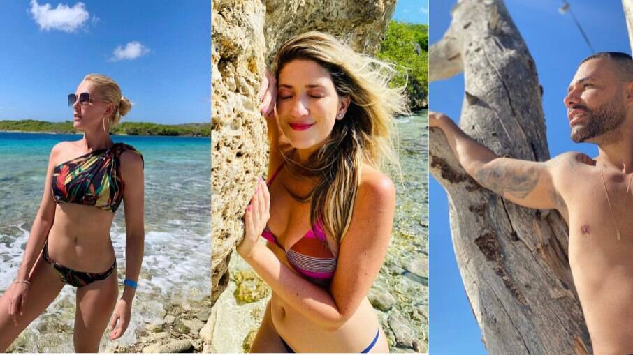 Curaçao é o destino de Ana Hickmann, Dani Calabresa e Rodrigo Sant'Anna.