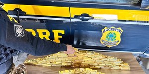 PRF apreende 100 barras de ouro em Roraima; valor é milionário