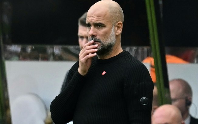 O técnico do Manchester City, Pep Guardiola