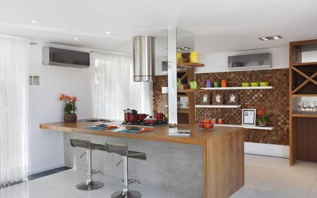 Cooktop em cozinha planejada