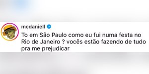 MC Daniel nega ida a festa após término com Lorena Maria	