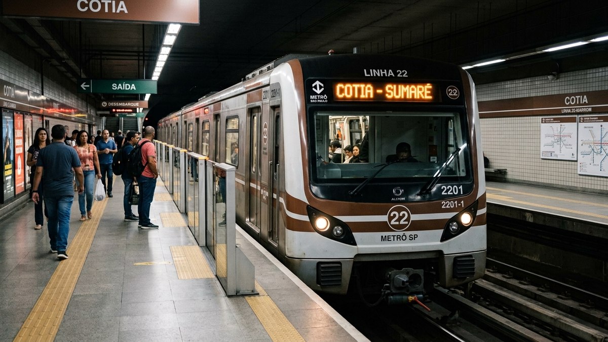 Metrô de SP marca audiências públicas da futura Linha 22-Marrom