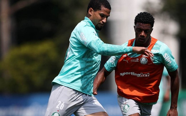 Murilo durante treinamento do Palmeiras nesta terça-feira (29) Murilo durante treinamento do Palmeiras nesta terça-feira (29)