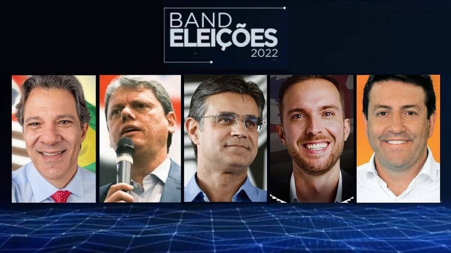 Candidatos ao governo de SP participarão do debate na Band