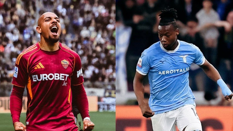 Malen e Noslin são os destaques de Roma e Lazio