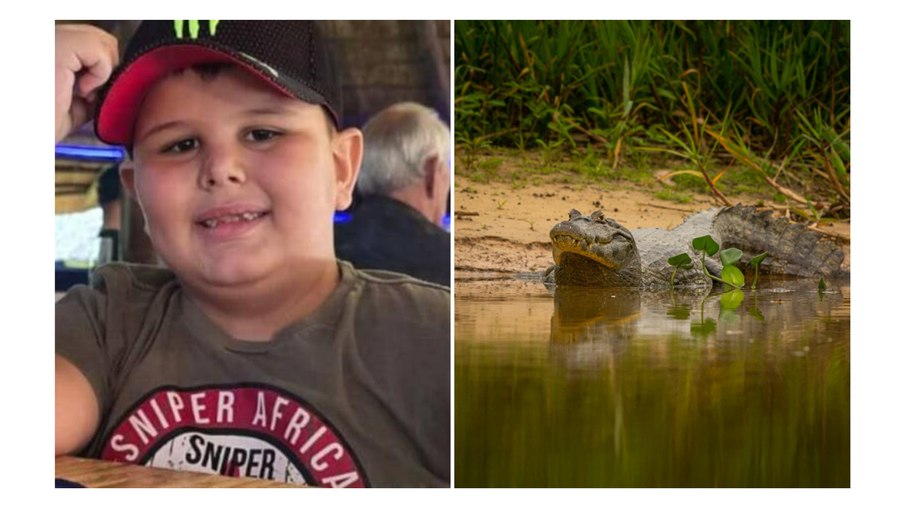 Menino perde braço em ataque de crocodilo e sobrevive Menino perde braço em ataque de crocodilo e sobrevive