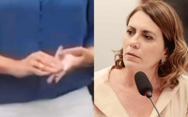 Viraliza vídeo de candidata bolsonarista limpando as mãos após cumprimentar eleitores