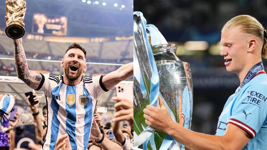 Messi e Haaland são finalistas da Bola de Ouro
