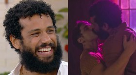 Amaury Lorenzo e Diego Martins se beijam em festa no Rio de Janeiro