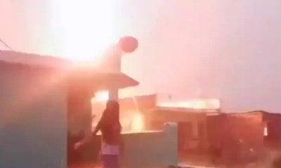 Vídeo choca ao mostrar menina escapando de raio por um triz