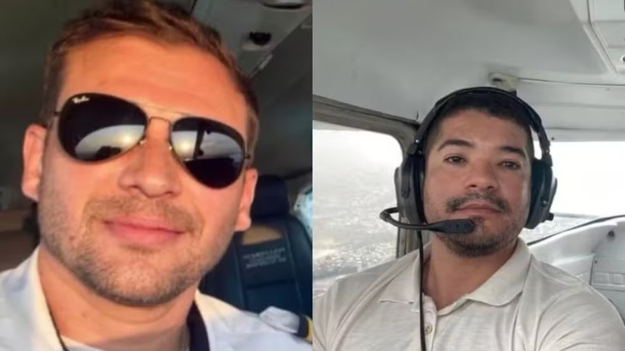 Fernando dos Santos e Ulisses de Oliveira, vitimas fatais do acidente aéreo