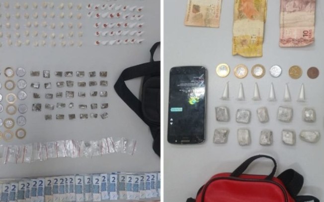 No mesmo dia, PM e GCM detém suspeitos de tráfico em Araraquara e apreendem drogas e dinheiro