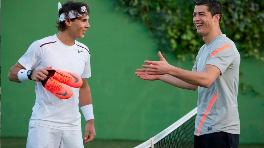 Rafael Nadal e Cristiano Ronaldo se tornaram amigos ao longo da carreira