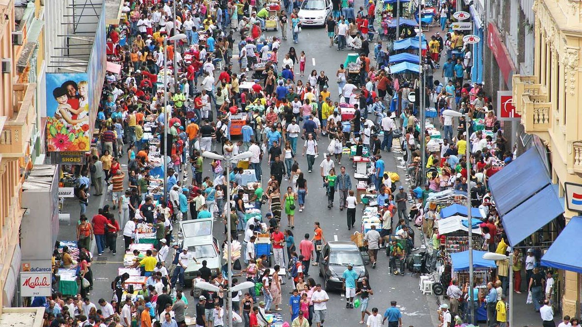 Rua 25 de março, em São Paulo