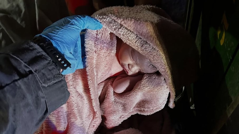 A recém-nascida Maitê. A recém-nascida Maitê.