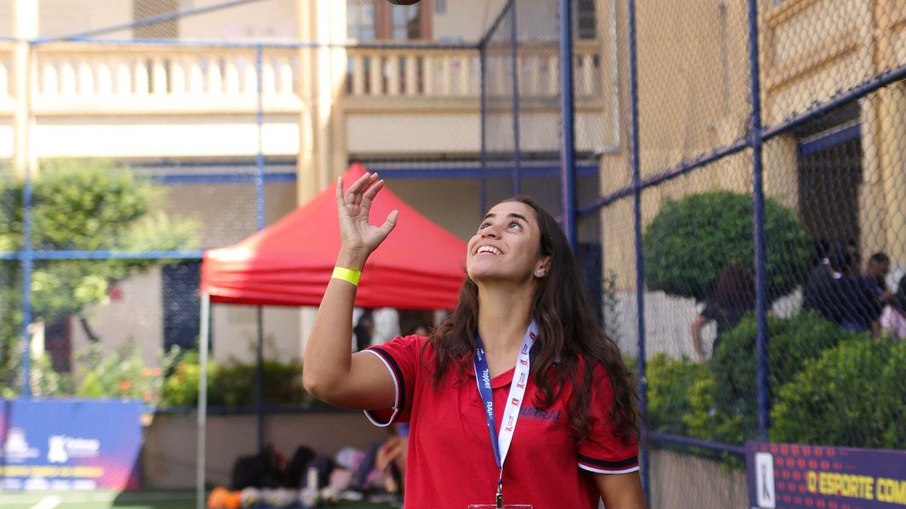 Gabriela é coordenadora do projeto Rugby pela igualdade