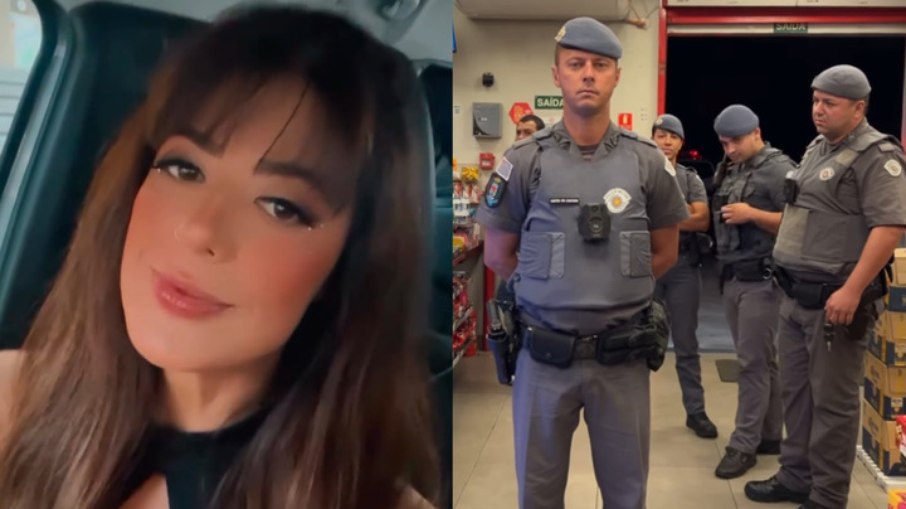 Ana Paula Leme discutiu com os policiais e foi detida Ana Paula Leme discutiu com os policiais e foi detida