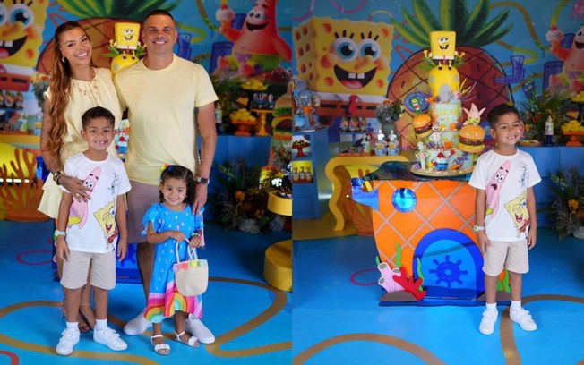 Evelyn Regly comemora 7 anos do filho com festa temática