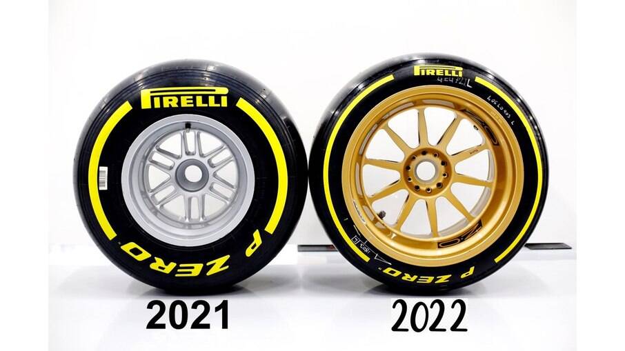 Rodas da Fórmula 1 da temporada de 2021 e da atual