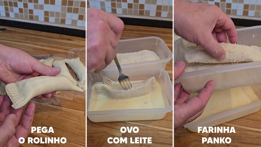 Empanando o Pastel