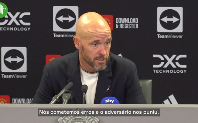 Erik ten Hag fala sobre Cristiano Ronaldo no banco contra o Brighton