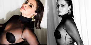Giovanna Antonelli posta fotos com look transparente; veja
