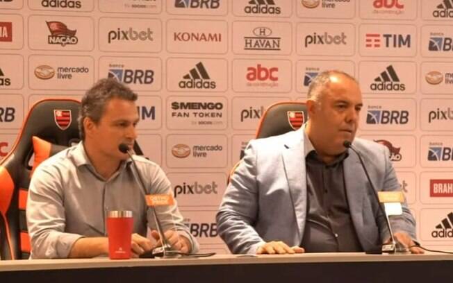 Braz e Spindel atualizam posição do Flamengo e negam negociações por vários atletas: 'Hoje não tem nada'