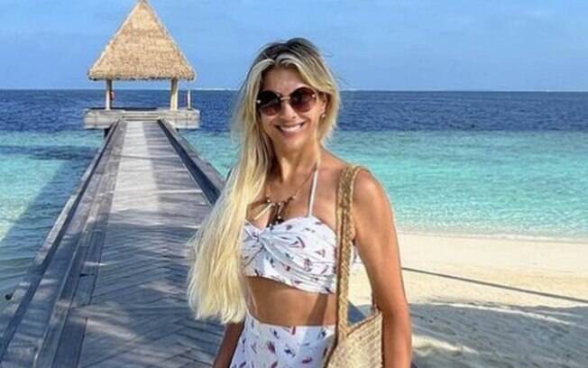 Renata Fan volta ao Jogo Aberto: confira como foram férias da apresentadora nas Maldivas