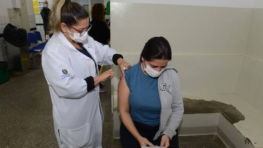 Vacinação contra a Covid em Campinas.
