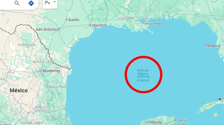 México processa Google por mudar nome do Golfo do México