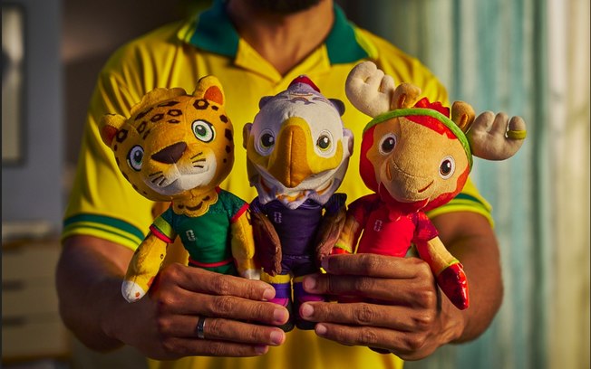 Promoção disponibiliza mascotes oficiais da Copa