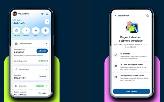 App do banco Neon ganha novo visual e mais opções no Pix