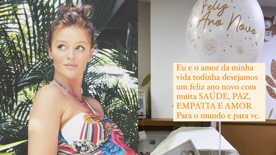 Cintia Dicker passa o Réveillon no hospital com a filha