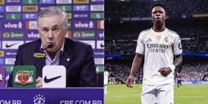 "Não sou pai, nem irmão": Ancelotti sobre vida pessoal de Vini