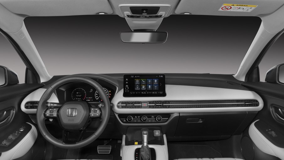 Interior do Honda ZR-V não é muito diferente do apresentado pelo HR-V