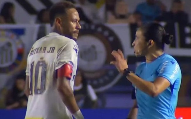 Neymar xinga Edina Alves em empate do Santos