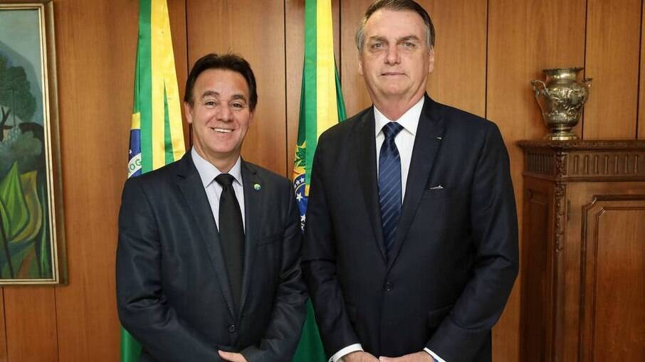 Adilson Barroso e Jair Bolsonaro