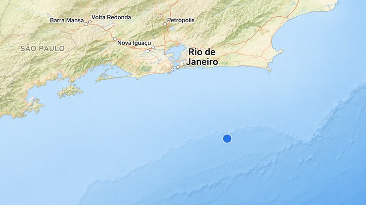 Rio de Janeiro tem tremor de terra de 3,3 de magnitude