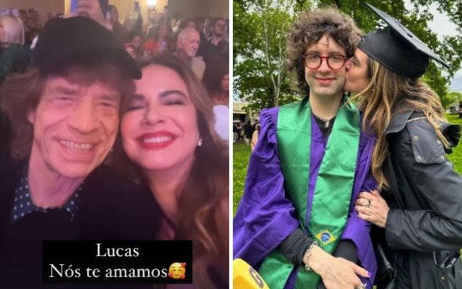 Luciana Gimenez e Mick Jagger têm encontro inusitado na formatura do filho