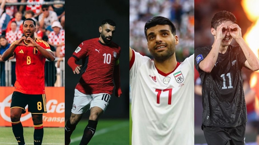 Bélgica, Egito, Irã e Nova Zelândia formam o Grupo F da Copa do Mundo 2026