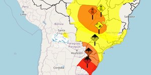 Ciclone traz ventos de 100 km/h em SP e risco de tornado no Sul