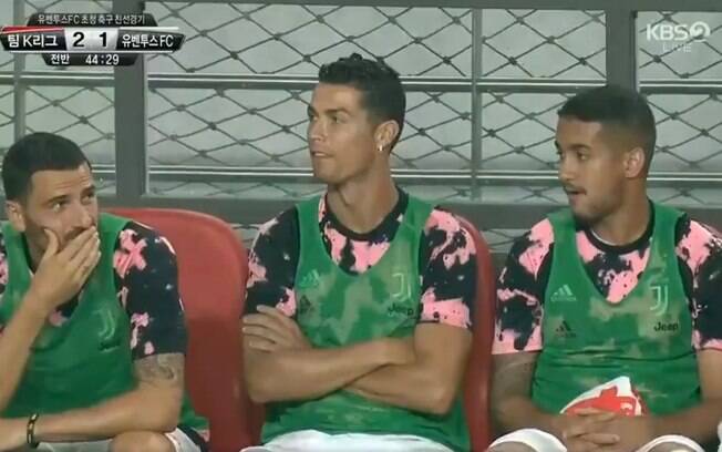 Cristiano Ronaldo só observou Cesinha imitando sua comemoração