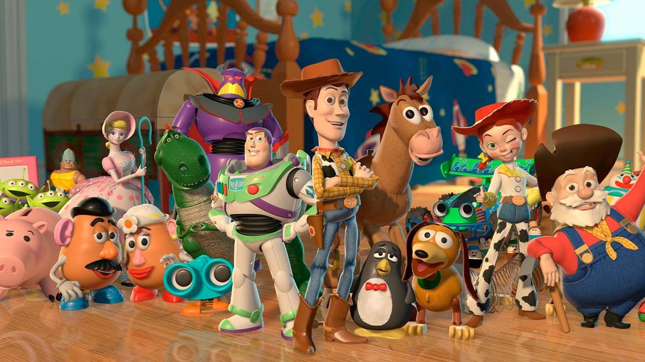 Imagem do filme Toy Story 1. Hoje, após o avanço da tecnologia, fica clara a evolução da animação ao longo dos anos. 