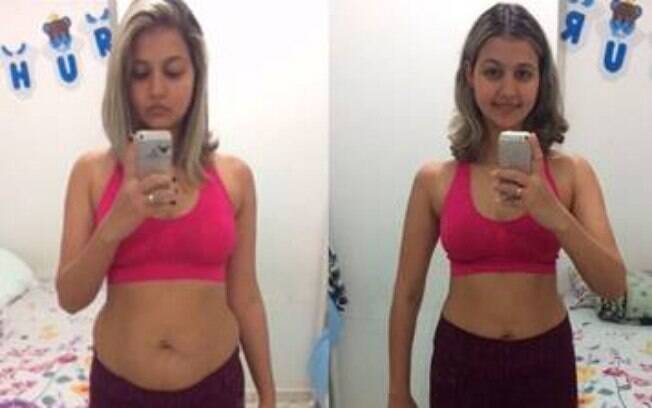 Beatriz Inácio eliminou a barriga pós-parto em 30 dias e conseguiu voltar a usar as roupas de antes da gravidez 