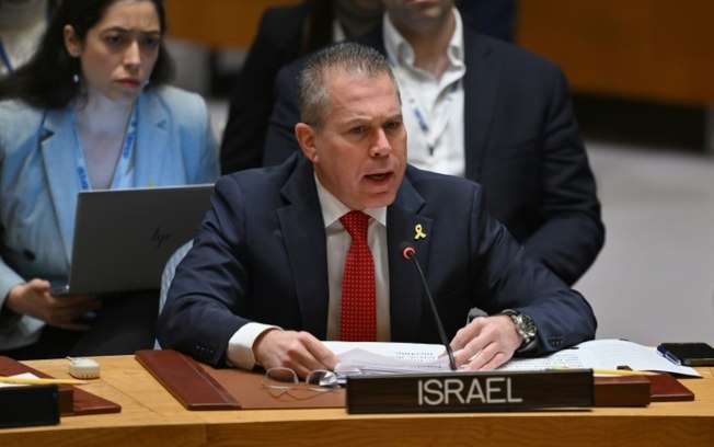 (Arquivo) O embaixador de Israel na ONU, Gilad Erdan