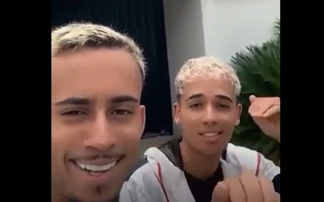 Matheus Gonçalves em ação pelo Flamengo Matheus Gonçalves em ação pelo Flamengo