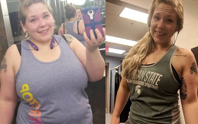 Norte-americana Leeza Mae já emagreceu 39 kg e registra seu processo de perda de peso em sua página no Instagram